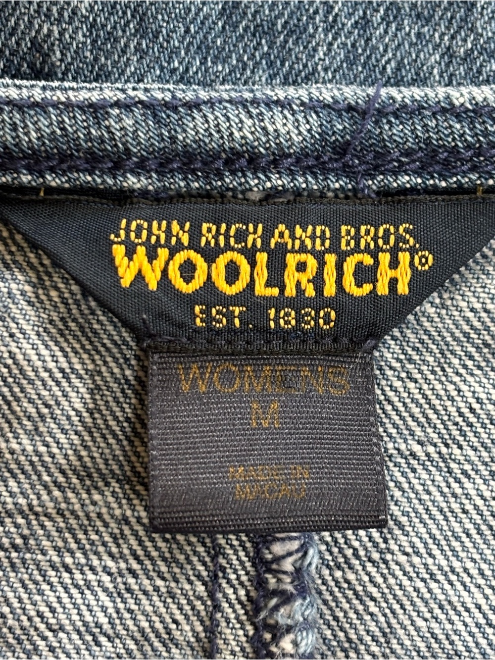 Woolrich Vintage Denim Jumper - Picture 10 of 12